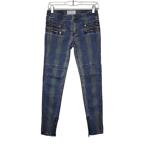 Free People Retro Stripe Skinny Jeans - Picture 4 of 9